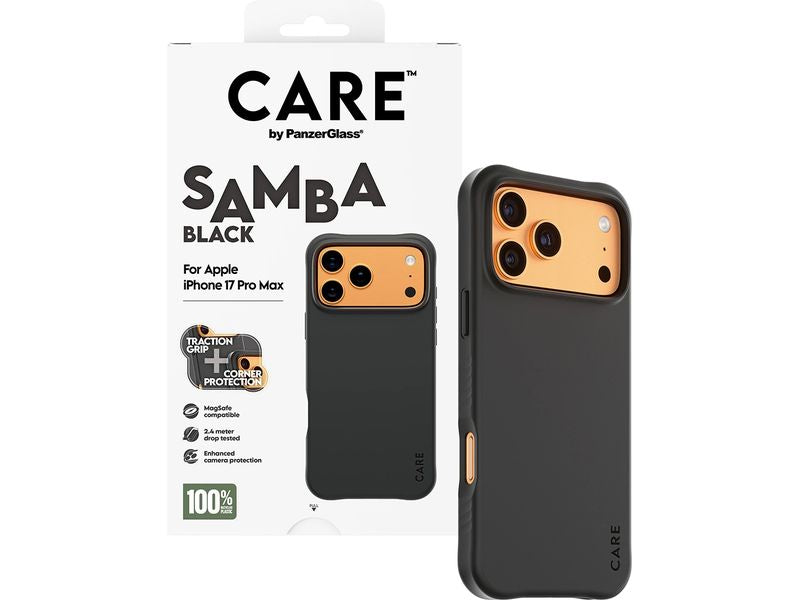 CARE Back Cover Fashionable Samba iPhone 17 Pro Max Black
