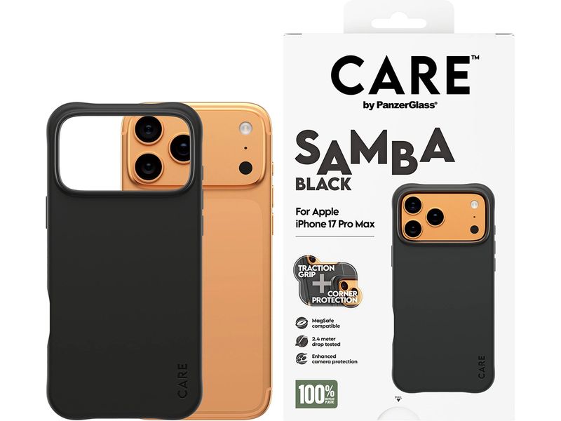 CARE Back Cover Fashionable Samba iPhone 17 Pro Max Black