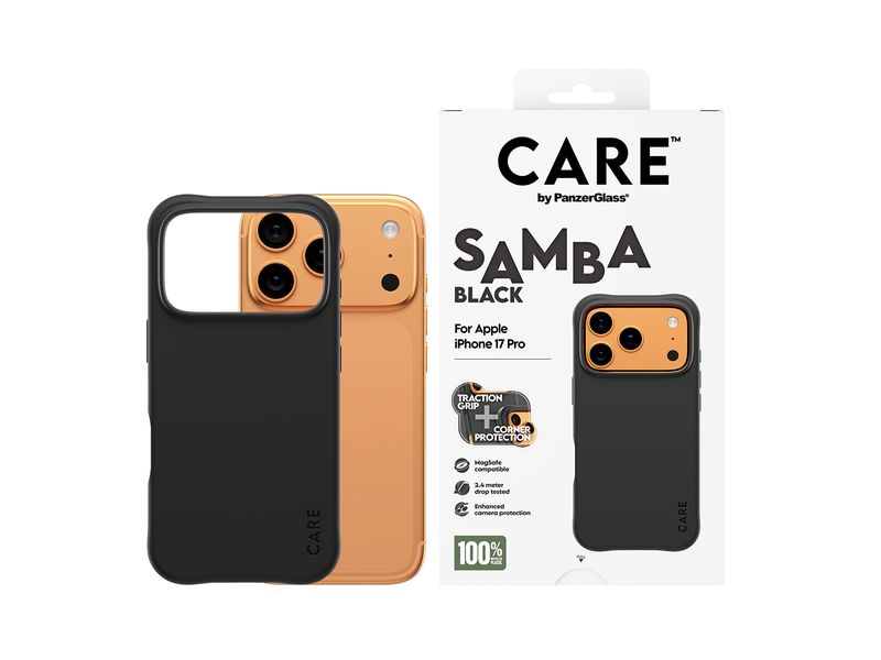 CARE Back Cover Fashionable Samba iPhone 17 Pro Black