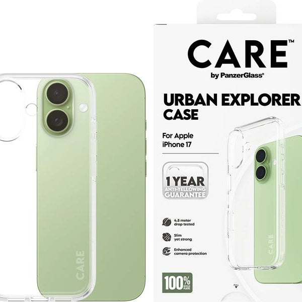 CARE Flagship Case Urban Combat iPhone 17 Transparent