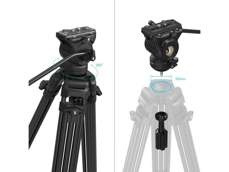 Smallrig AD14 Heavy-Duty Aluminum Alloy Tripod