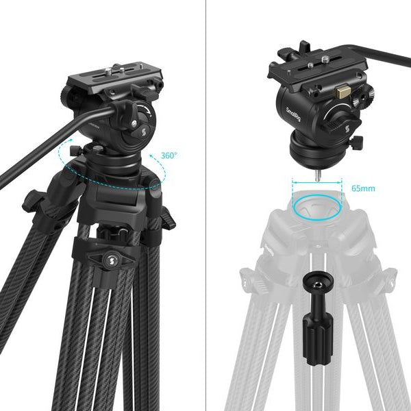 Smallrig AD14 Hochleistungs-Kohlefaserstativ