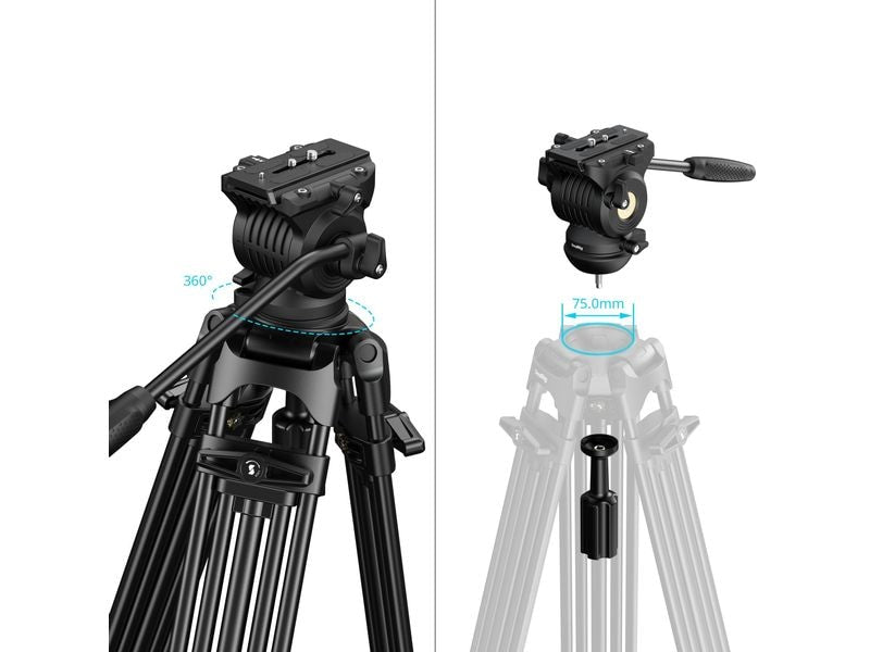 Smallrig FSD14 FreeSpeed Hochleistungs-Stativ aus Aluminiumlegierung