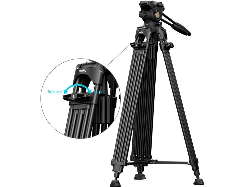 Smallrig FSD14 FreeSpeed Hochleistungs-Stativ aus Aluminiumlegierung