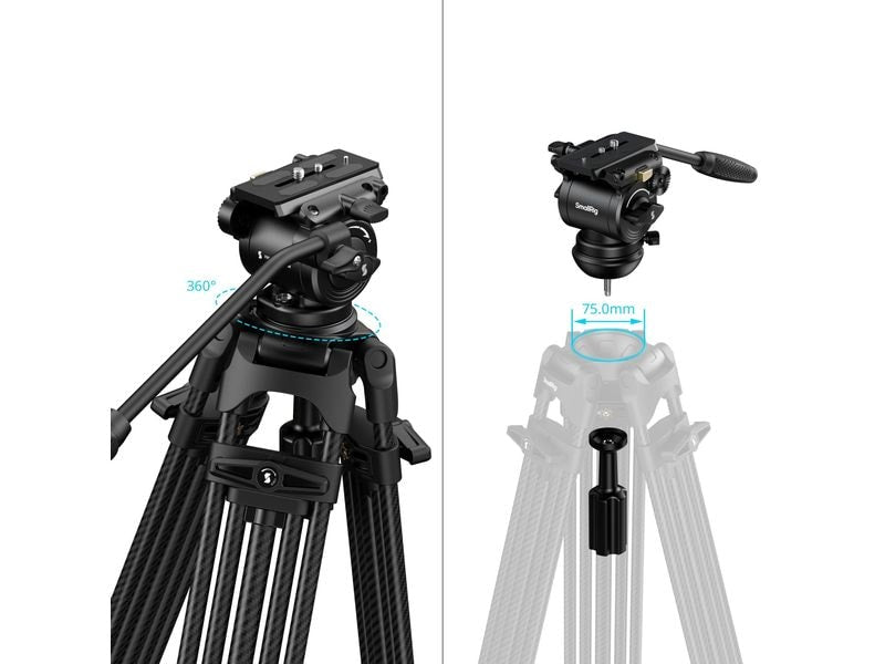 Smallrig FSD14 FreeSpeed Hochleistungs-Kohlefaserstativ