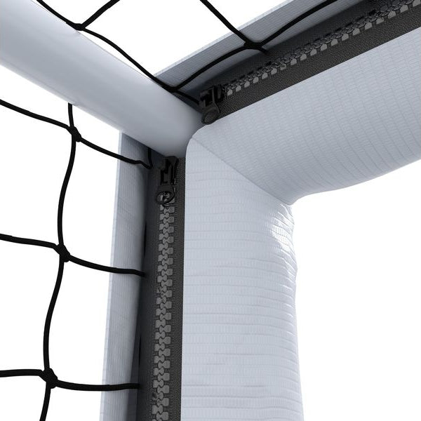 Hudora Fussballtor Pro Tect 240 Advanced Weiss/Schwarz