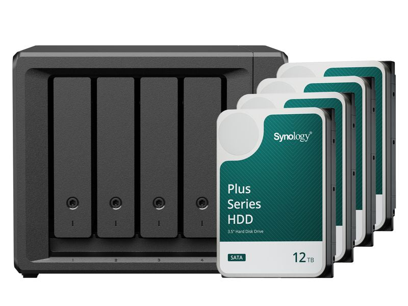 Synology NAS DiskStation DS425+ 4-bay HDD 48 TB