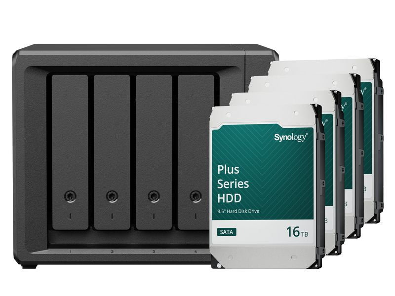 Synology NAS DiskStation DS425+ 4-bay HDD 64 TB
