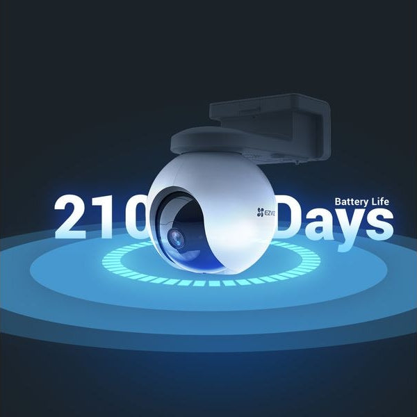 EZVIZ Netzwerkkamera HB8 2K+ Kit Batterie Kamera + Solar Panel