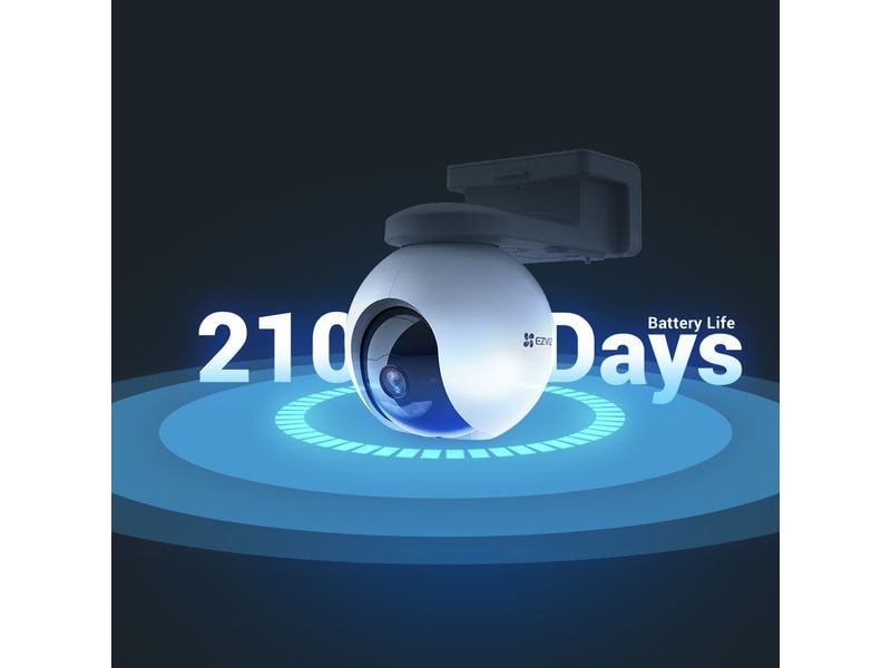 EZVIZ Netzwerkkamera HB8 2K+ Kit Batterie Kamera + Solar Panel