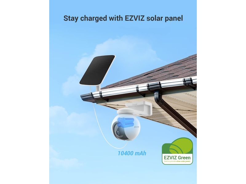 EZVIZ 4G/LTE-Kamera EB8 4G Solar Kit 2K  3 MP