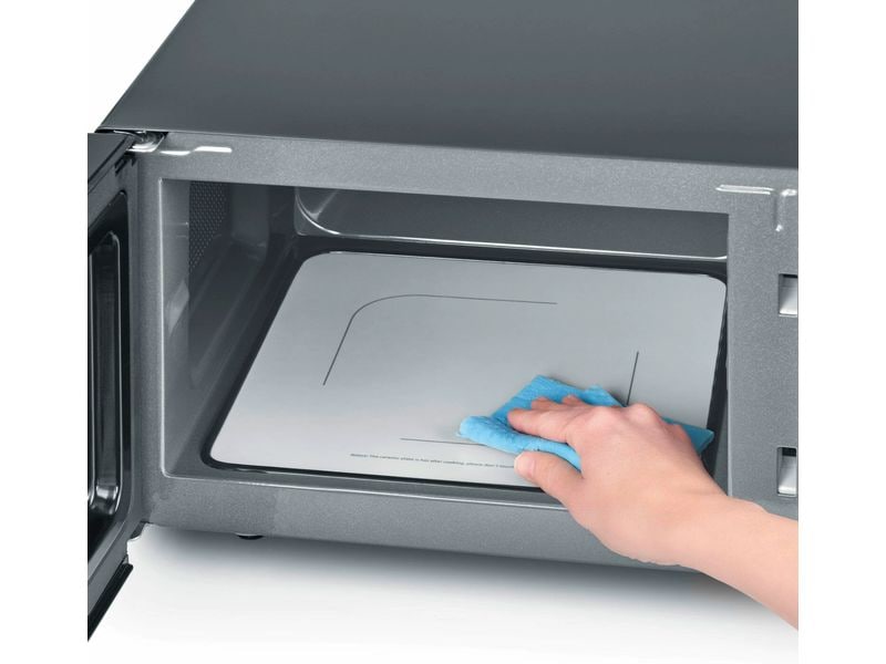 Severin Mikrowelle mit Grill MW 7762 Schwarz/Silber