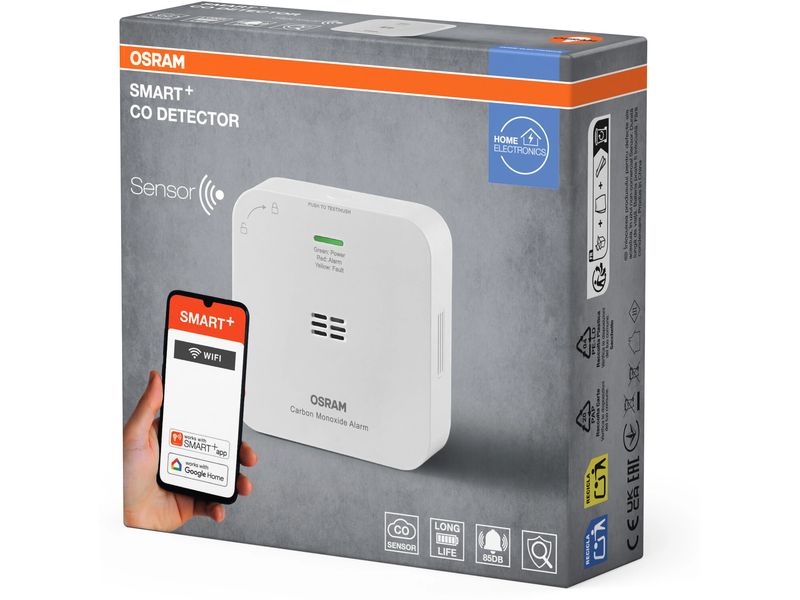 OSRAM SMART+ WIFI Co Detector Weiss