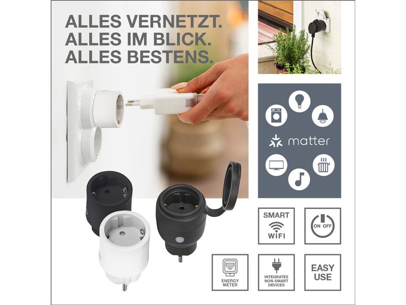 OSRAM SMART+ WIFI MATTER PLUG CH Weiss