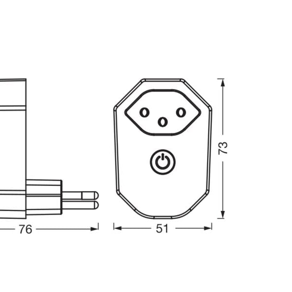 OSRAM SMART+ WIFI MATTER PLUG CH Weiss