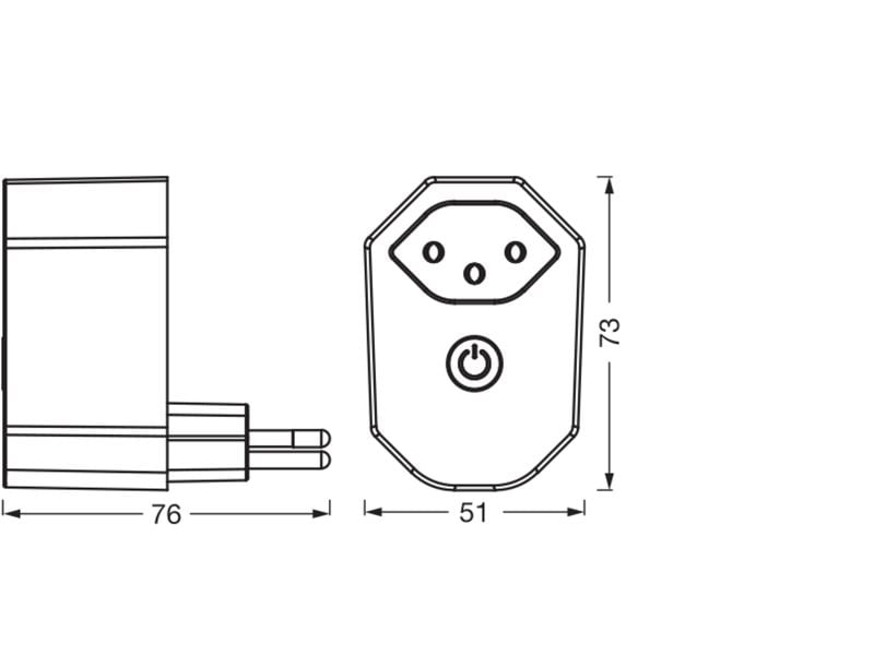 OSRAM SMART+ WIFI MATTER PLUG CH Weiss