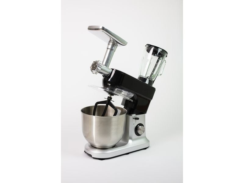 OHMEX Küchenmaschine OHM-SMX-6208 Schwarz/Silber