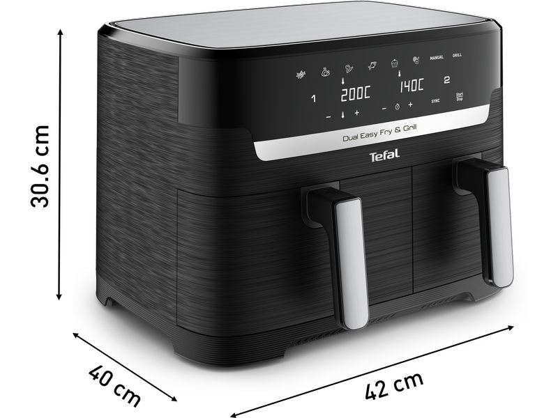 Tefal Heissluft-Fritteuse Dual Easy Fry & Grill EY905N