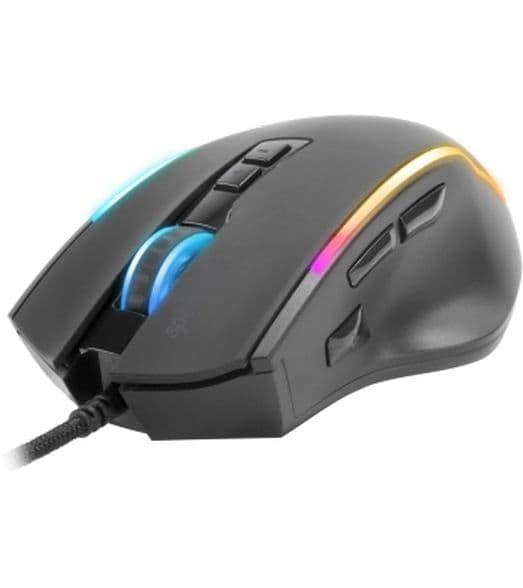 Speedlink Gaming-Maus DECUS NX RGB Schwarz gummiert