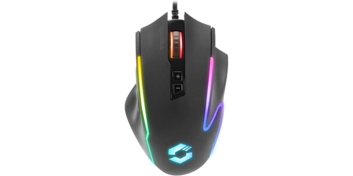 Speedlink Gaming-Maus DECUS NX RGB Schwarz gummiert