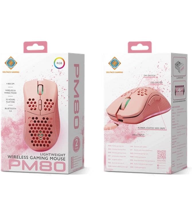 DELTACO Gaming-Maus GAM-120-P RGB Pink