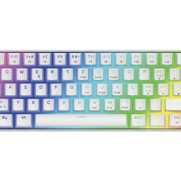 DELTACO Gaming-Tastatur GAM-175-C Hot-Swap Weiss