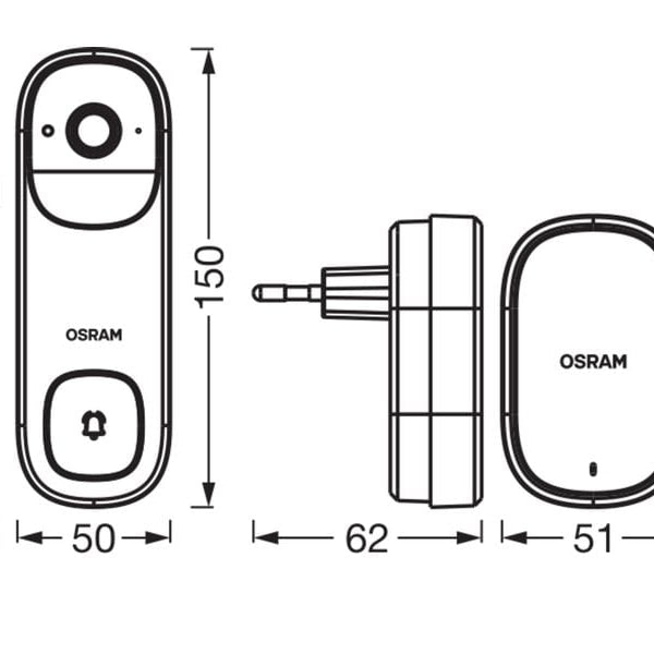 OSRAM SMART+ Outdoor Doorbell Weiss