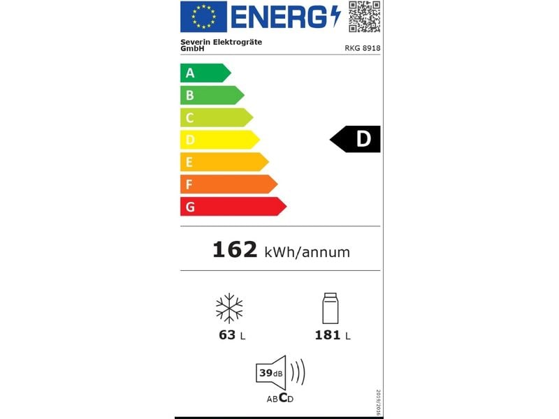 Severin Kühl-Gefrierkombination RKG8918 Rechts