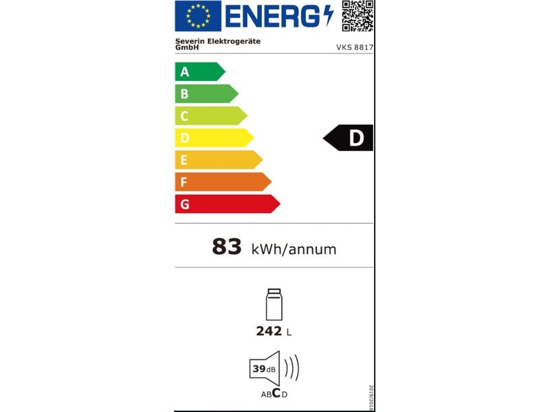 Severin Kühlschrank VKS8817 Rechts