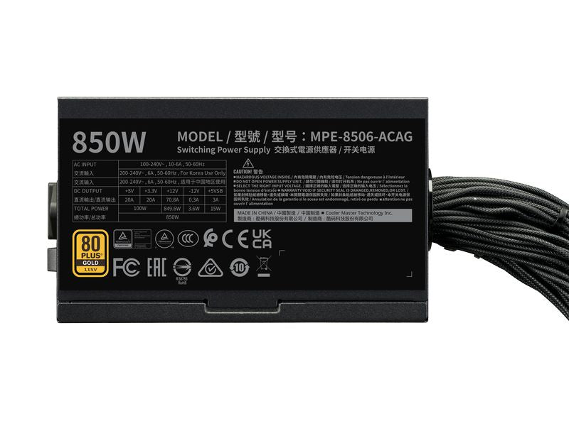 Cooler Master Netzteil MWE GOLD 850 V3 850 W