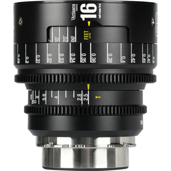 7Artisans Festbrennweite 16mm T/2.5 INFINTE Schwarz – Arri PL
