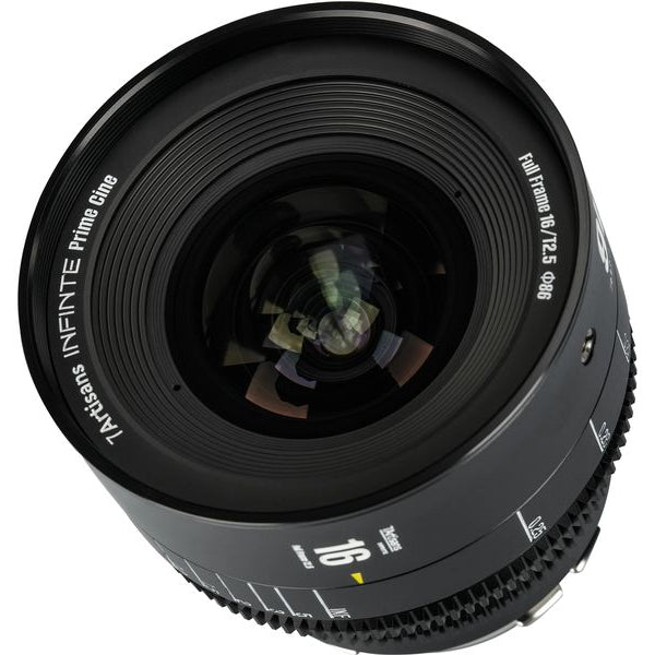 7Artisans Festbrennweite 16mm T/2.5 INFINTE Schwarz – Arri PL