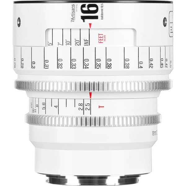 7Artisans Festbrennweite 16mm T/2.5 INFINTE Weiss – Canon EF