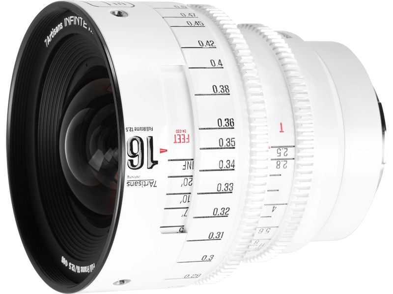 7Artisans Festbrennweite 16mm T/2.5 INFINTE Weiss – Canon EF
