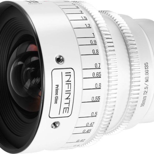 7Artisans Festbrennweite 16mm T/2.5 INFINTE Weiss – Canon EF