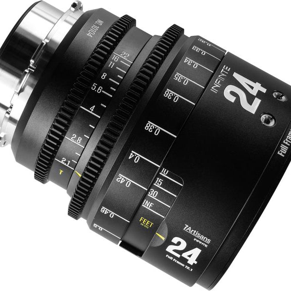 7Artisans Festbrennweite 24mm T/2.1 INFINTE Schwarz – Arri PL