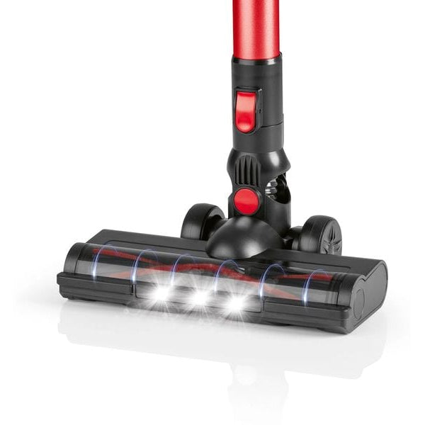 CLEANmaxx Akku-Hand- und Stielsauger mit 2-fach-Filter , Rot