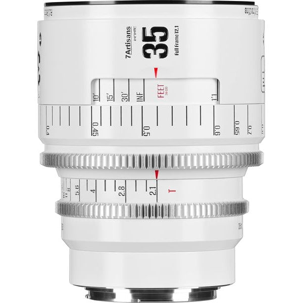 7Artisans Festbrennweite 35mm T/2.1 INFINTE Weiss – Canon EF