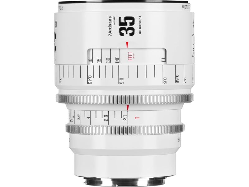 7Artisans Festbrennweite 35mm T/2.1 INFINTE Weiss – Canon EF