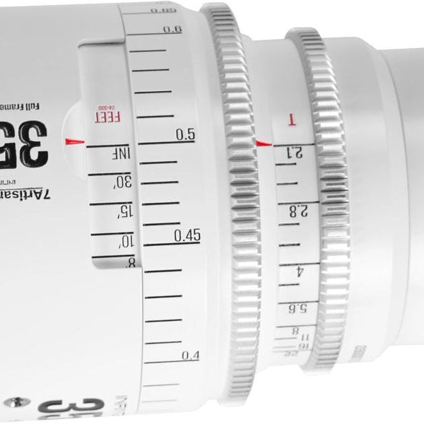 7Artisans Festbrennweite 35mm T/2.1 INFINTE Weiss – Canon EF