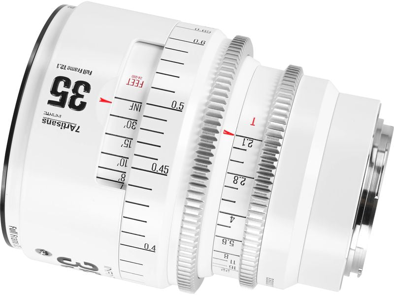 7Artisans Festbrennweite 35mm T/2.1 INFINTE Weiss – Canon EF