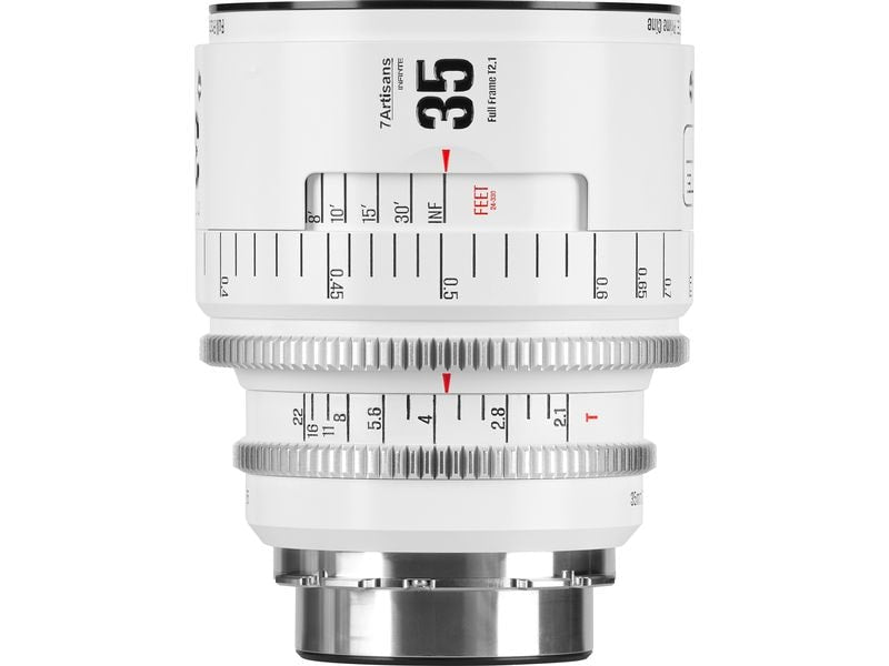 7Artisans Festbrennweite 35mm T/2.1 INFINTE Weiss – Arri PL