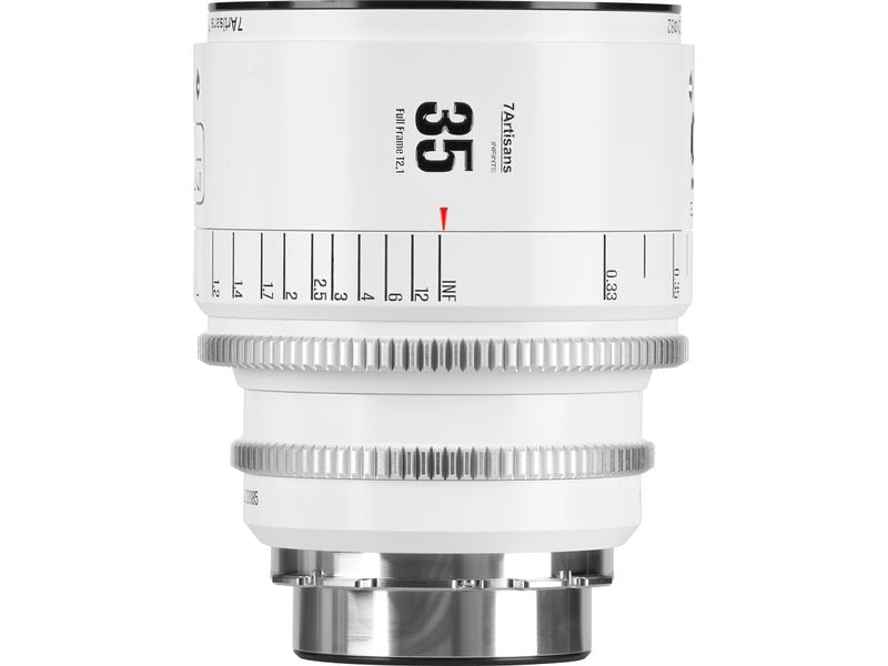 7Artisans Festbrennweite 35mm T/2.1 INFINTE Weiss – Arri PL
