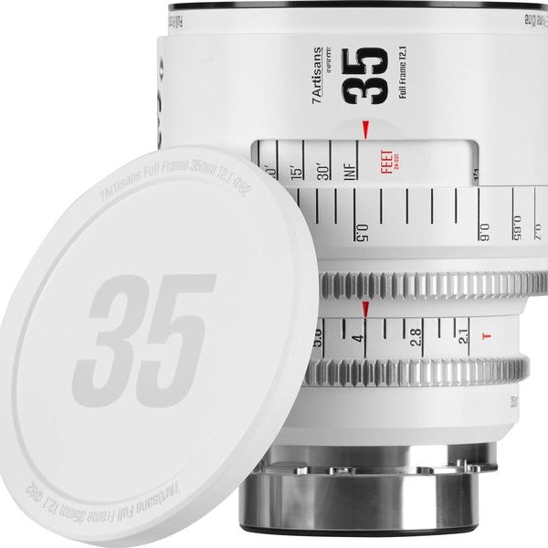 7Artisans Festbrennweite 35mm T/2.1 INFINTE Weiss – Arri PL