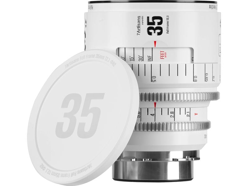 7Artisans Festbrennweite 35mm T/2.1 INFINTE Weiss – Arri PL