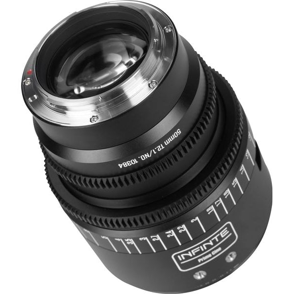 7Artisans Festbrennweite 50mm T/2.1 INFINTE Schwarz – Canon EF