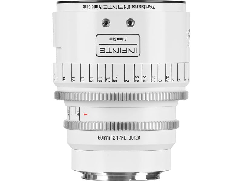 7Artisans Festbrennweite 50mm T/2.1 INFINTE Weiss – Canon EF