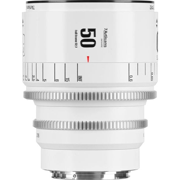 7Artisans Festbrennweite 50mm T/2.1 INFINTE Weiss – Canon EF