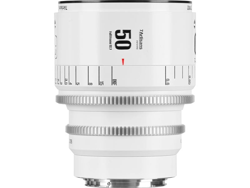 7Artisans Festbrennweite 50mm T/2.1 INFINTE Weiss – Canon EF