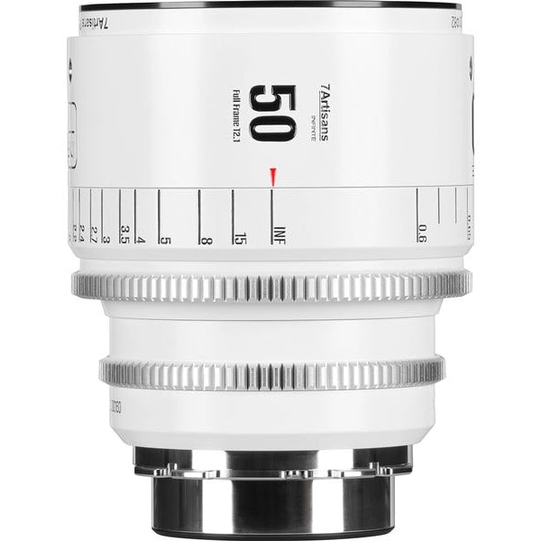 7Artisans Festbrennweite 50mm T/2.1 INFINTE Weiss – Arri PL